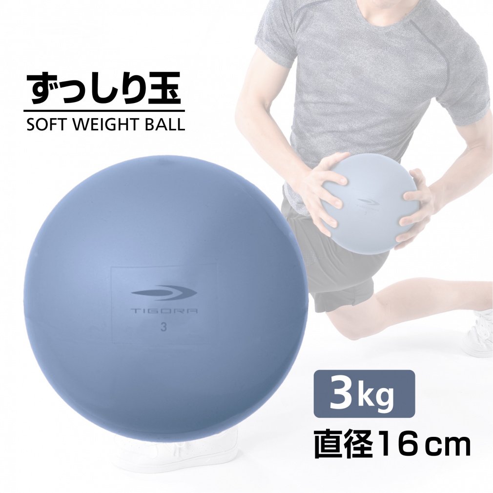 ティゴラ 砂鉄 表面PVCソフトウェイトボール3KG TR ズッシリタマ3K 3