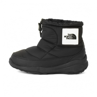 K Nuptse Bootie Logo Short : ブラック×ホワイト(ブラック×ホワイト-19.0cm)