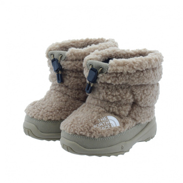 K Nuptse Bootie VII Fleece キッズ ヌプシ ブーティ VII フリース(ベージュ-17.0cm)