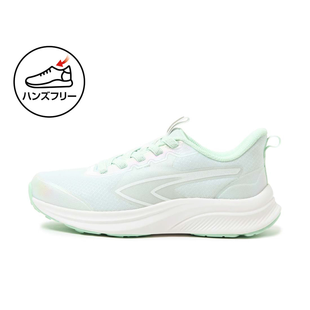 ジュニアランニングシューズ II EGWH(エメラルドグリン×ホワイト-17.0cm)