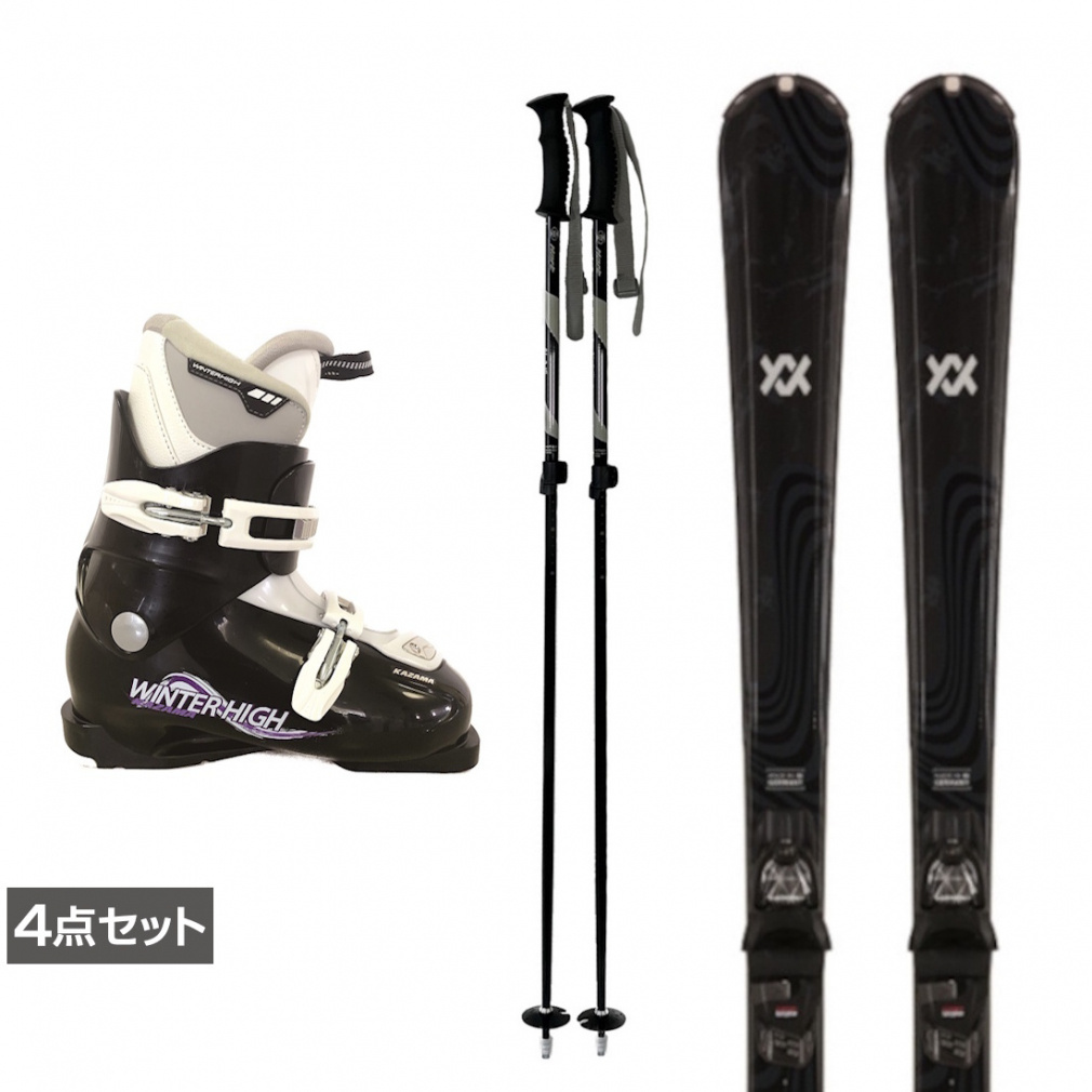 フォルクル FLAIR 72 24/25 スキー板 ビンディング ブーツ ポール 4点セット