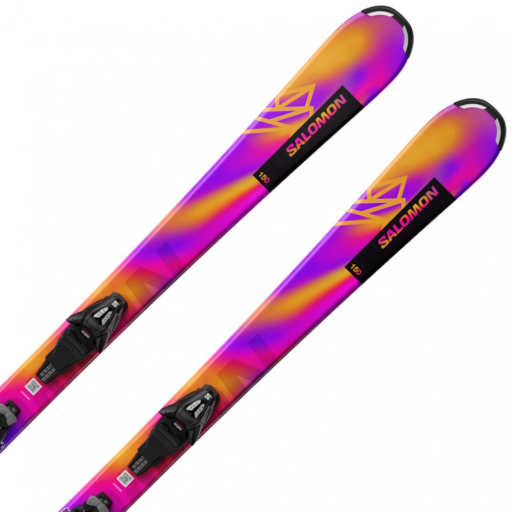 T LUX Jr S L47660600 24-25Nf WjA LbY q XL[  rfBOt F Rhodamine Red/Saffron/Black SALOMON