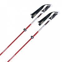 キザキ バリアスTL14 KPBD-9001 メンズ スキー ポール ： レッド