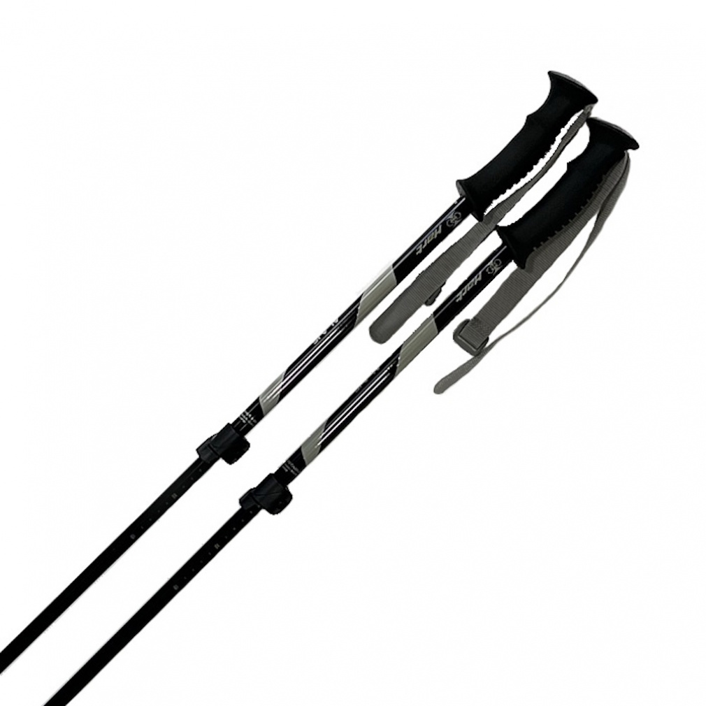 ハート 伸縮ポール AL-AJS スキー ポール : グレー×ブラック HART