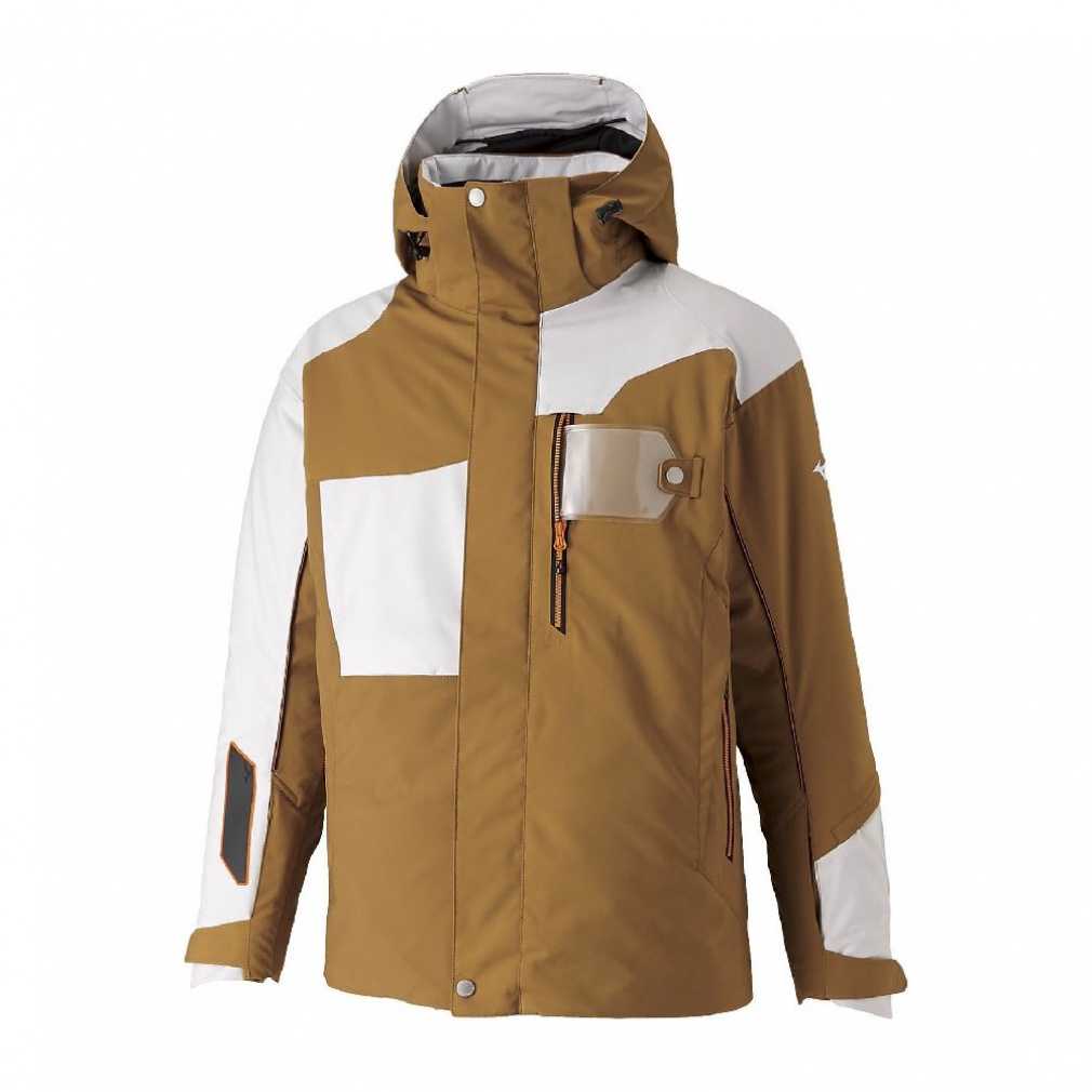 Mizuno Demo Team Solid Parka(ベージュ×ホワイト-XS)