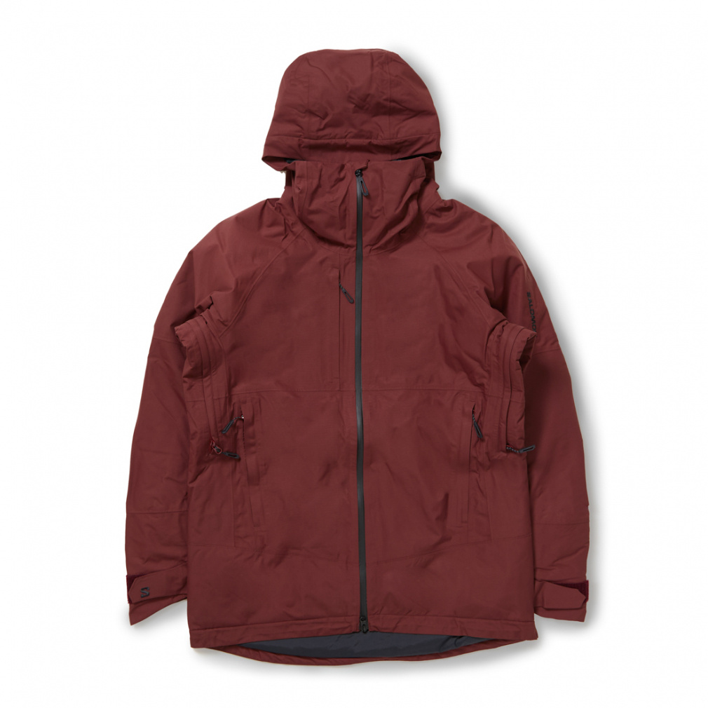 トランスファー パフ ジャケット TRANSFER PUFF JACKET M(ボルドー-S　ユニセックス)