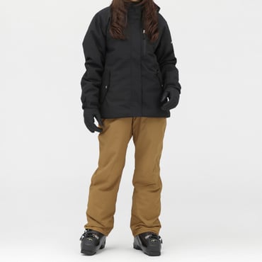 スキーウェア 上下セット レディース(ブラック-S)