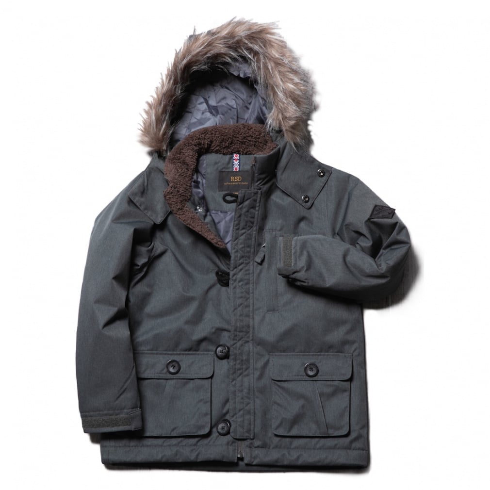 KIDS W/P JACKET_RESEEDA(チャコールグレー-120cm)