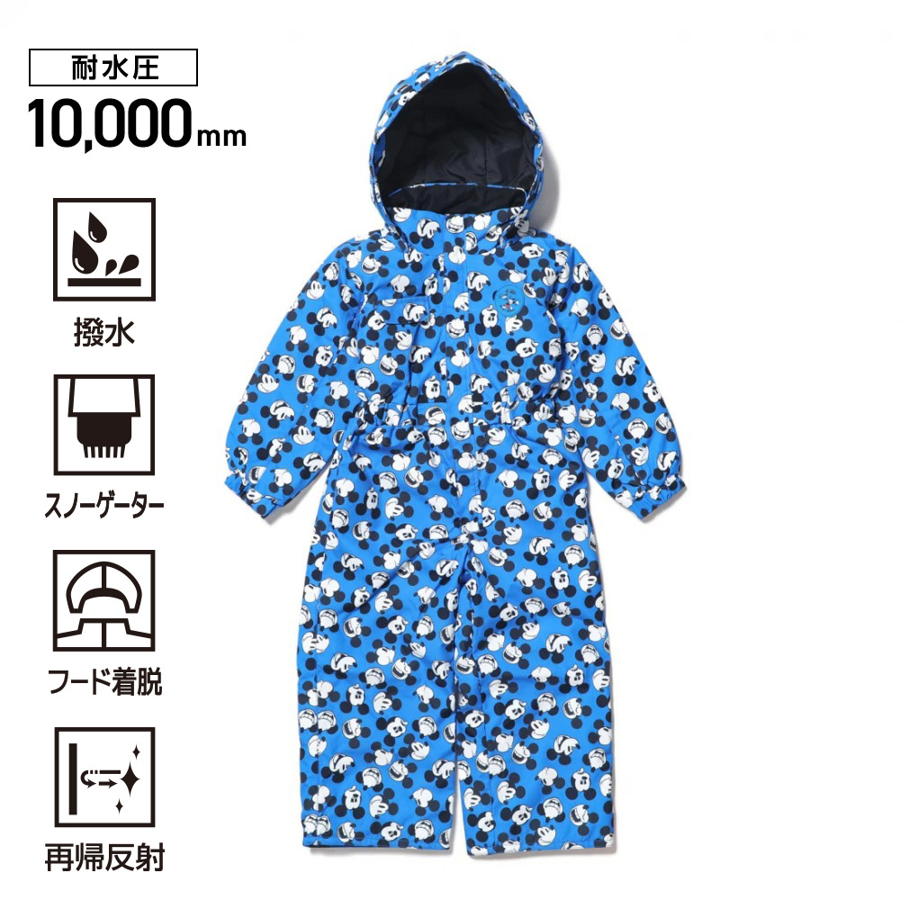 ディズニー ジュニア キッズ 子供 スキー スノーウェア ワンピース DN