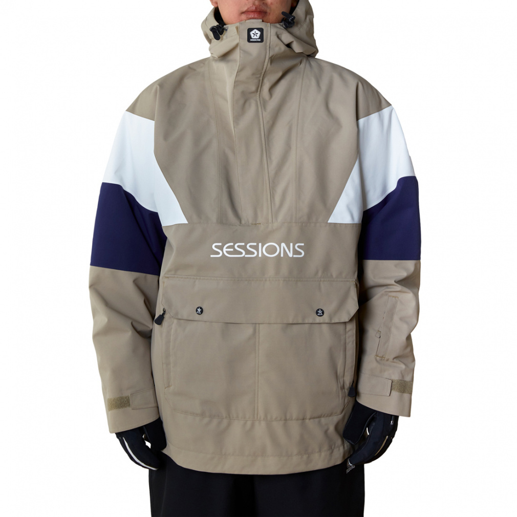 セッションズ メンズ スノーボード ジャケット CHAOS PULLOVER JACKET SSFW230013 SESSIONS