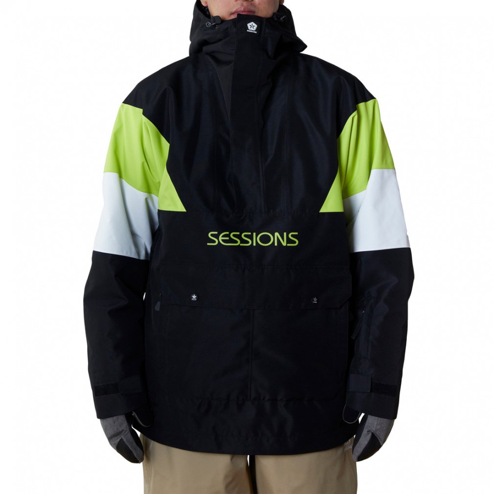 セッションズ メンズ スノーボード ジャケット CHAOS PULLOVER JACKET SSFW230013 SESSIONS