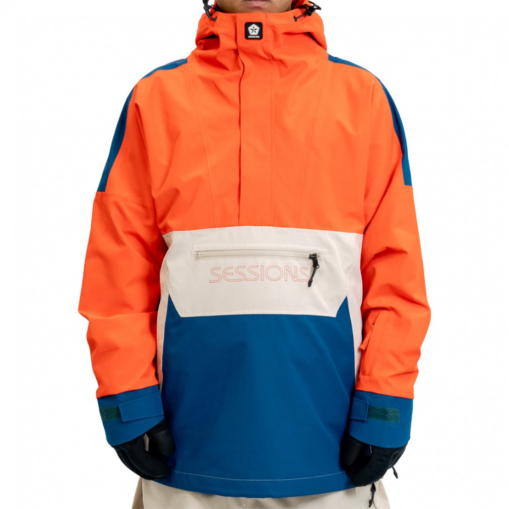 セッションズ メンズ スノーボード ジャケット カオス プルオーバー ジャケット CHAOS PULLOVER JACKET SSFW240013 SESSIONS