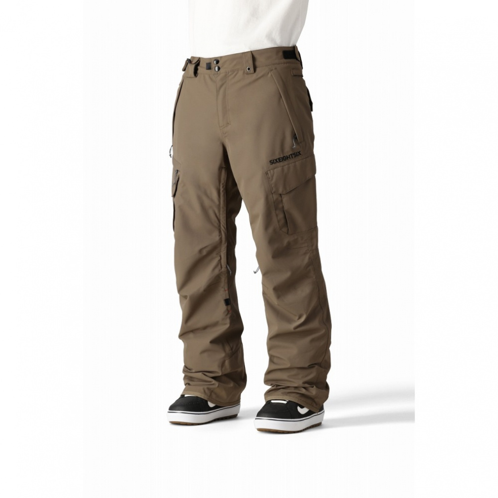 シックスエイトシックス メンズ スノーボード パンツ SMARTY 3-IN-1 CARGO PANT M2W210 : ブラウン 686