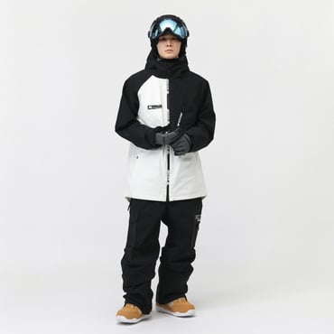 CAPELIN スノーボードウェア ホワイト/ブラック スノーボード 上下セット | Alpen Online