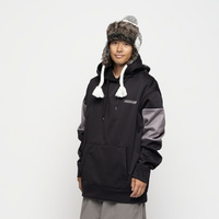 DC フード付きスウェットシャツ 黒/アイボリー ディーシーシューズ メンズ スウェットパーカー 23 DC SNOW HOODIE