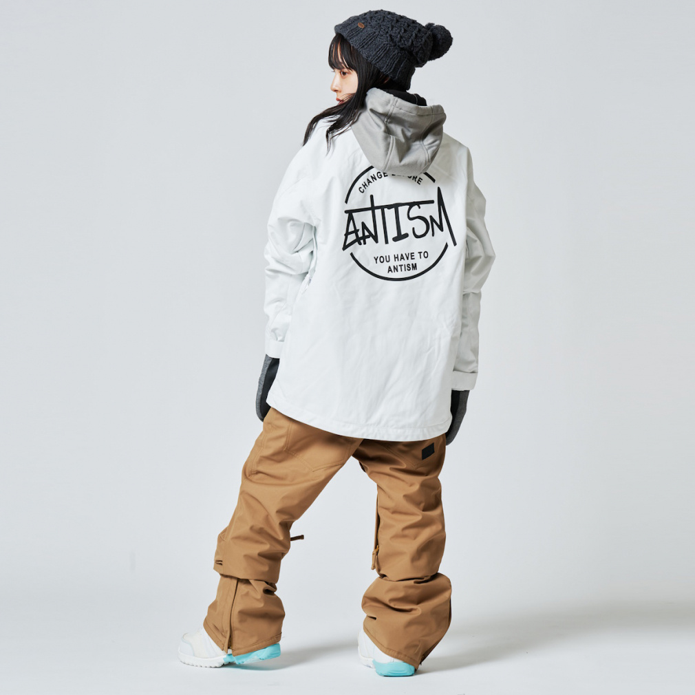 ANTISM スノーボードジャケット 女性用 ホワイト アンティズム レディース スノーボード ジャケット SNOWBOARD JACKET