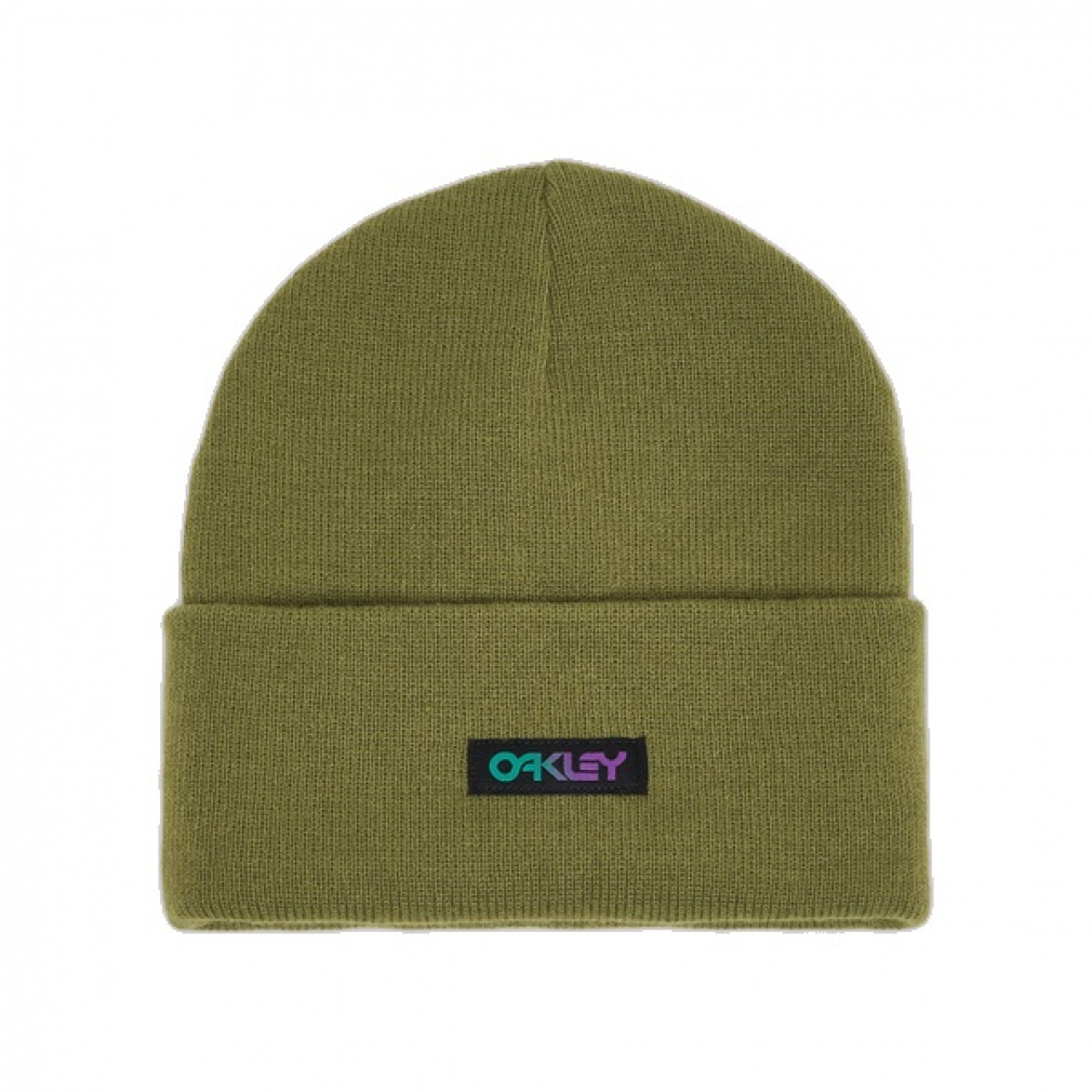 B1B GRADIENT PATCH BEANIE(オリーブ-FREE)