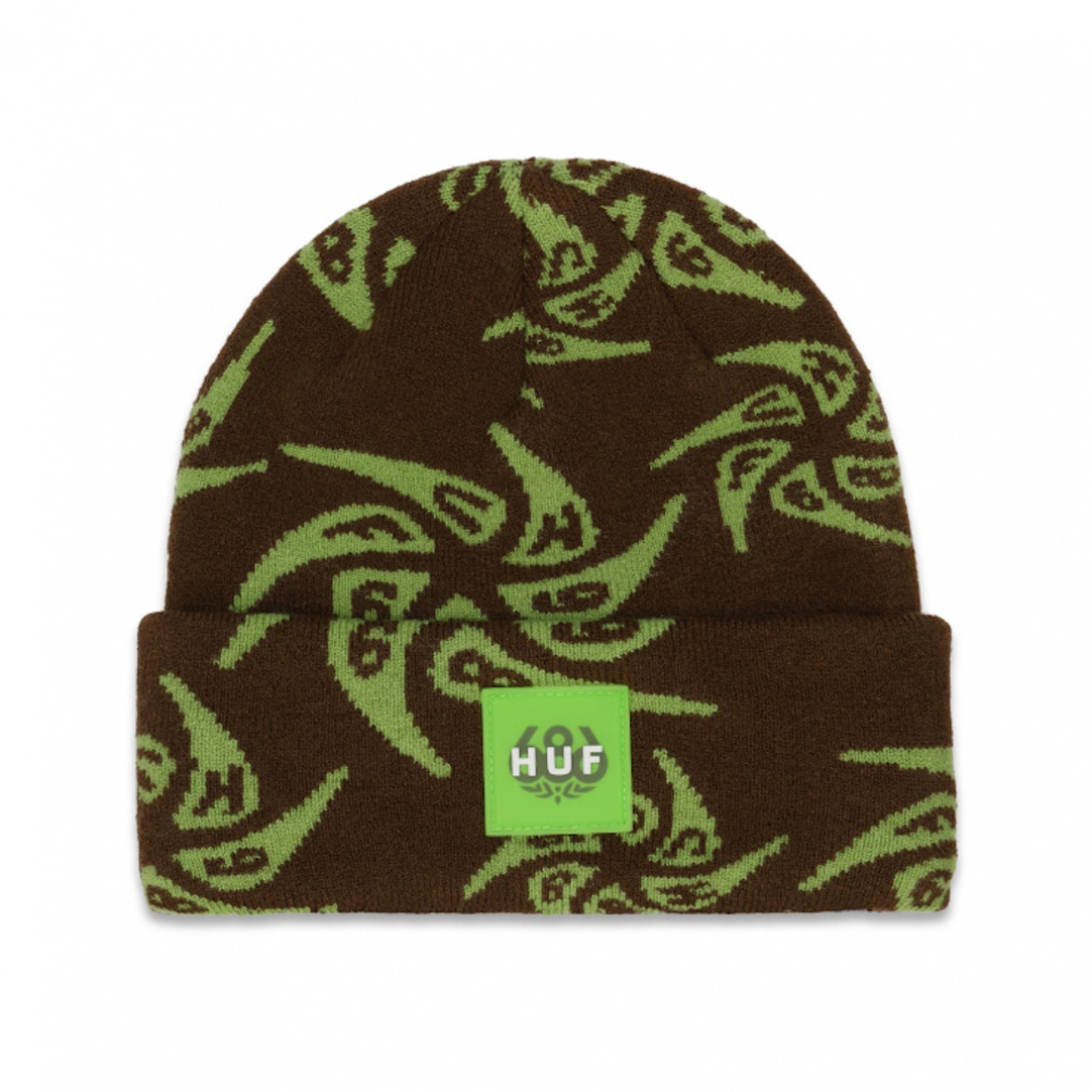 686 HUF BEANIE(セピア×グリーン)