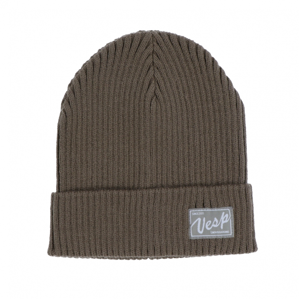 LIGHT RIB KNIT BEANIE(カーキ-FREE)