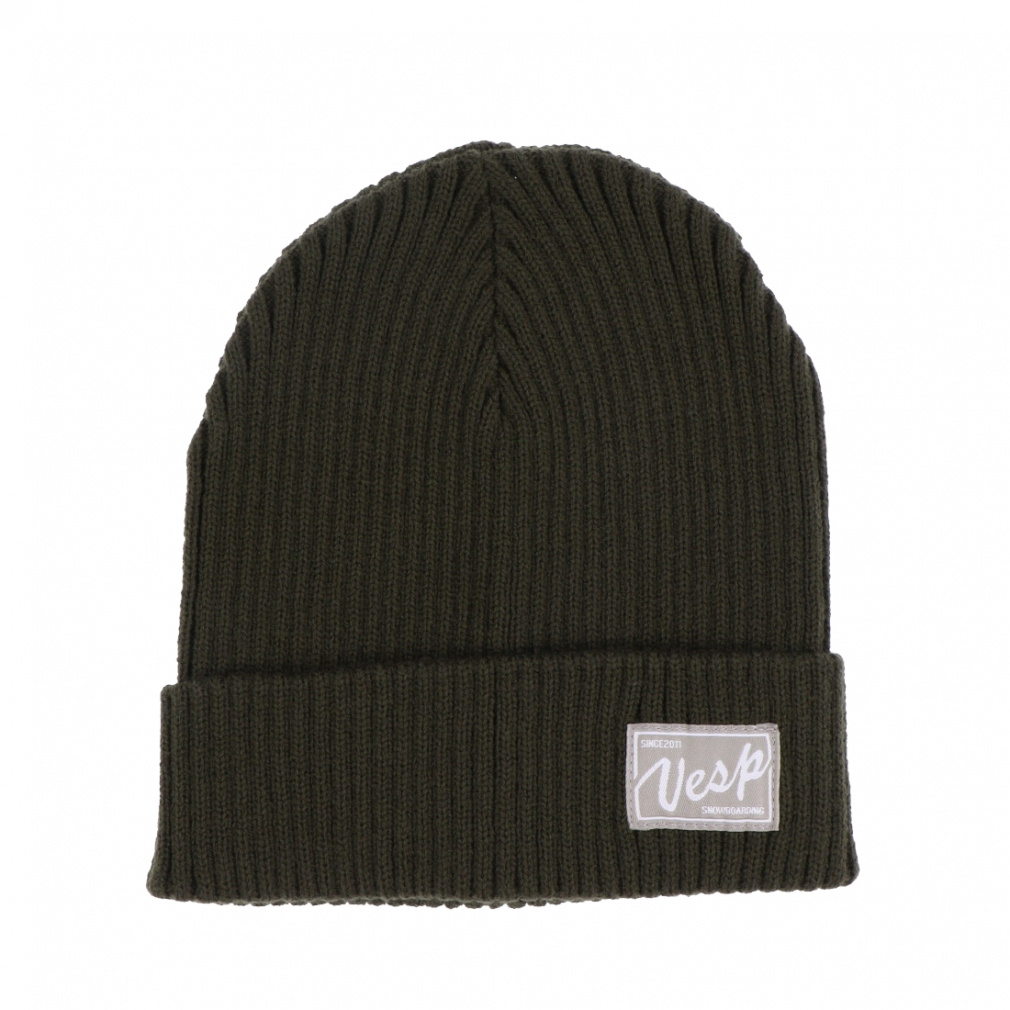 LIGHT RIB KNIT BEANIE(オリーブ-FREE)