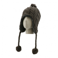 ケーブル編み ニット帽