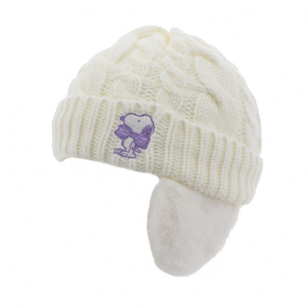 ファー耳付きビーニー キッズ(ホワイト)
