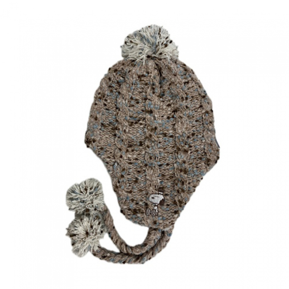 PEANUTS JR BEANIE(ベージュ-FREE)