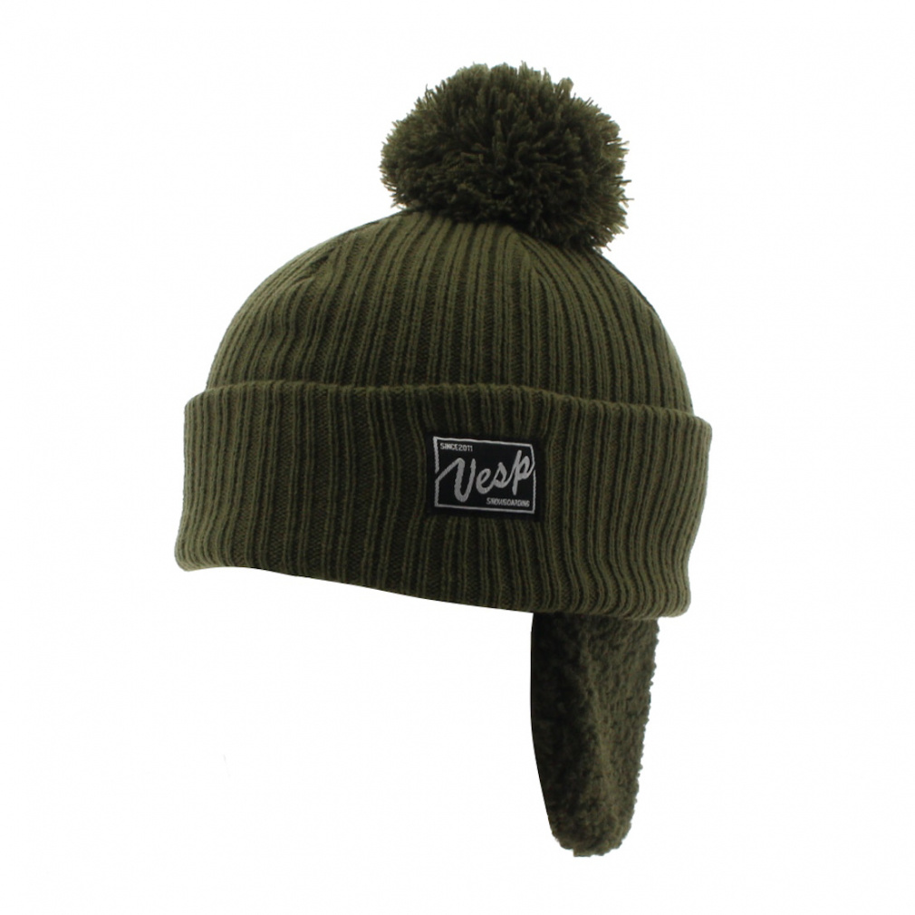 耳当て付き JR BEANIE(オリーブ)