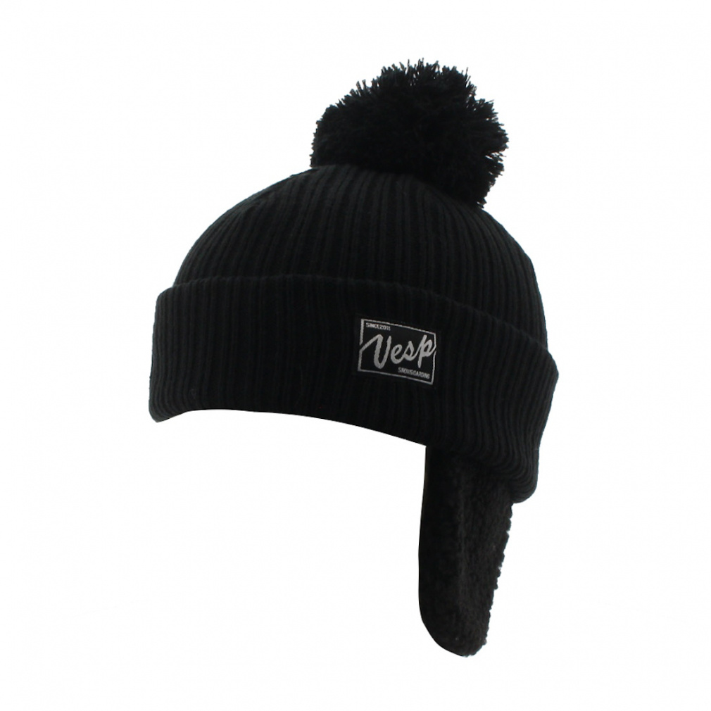 耳当て付き JR BEANIE(ブラック)