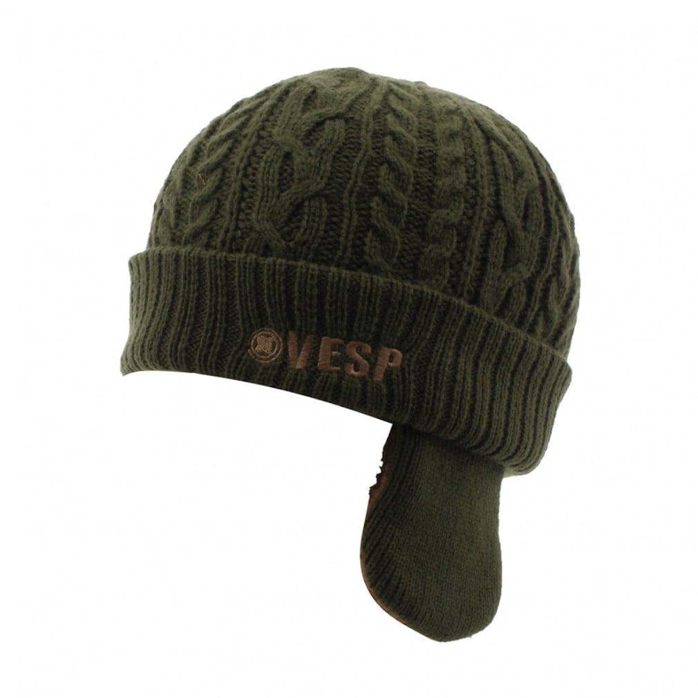 ケーブル編み JR BEANIE(オリーブ)