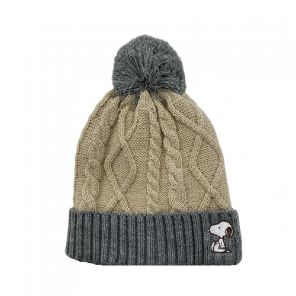 PEANUTS JR BEANIE(ベージュ-FREE)
