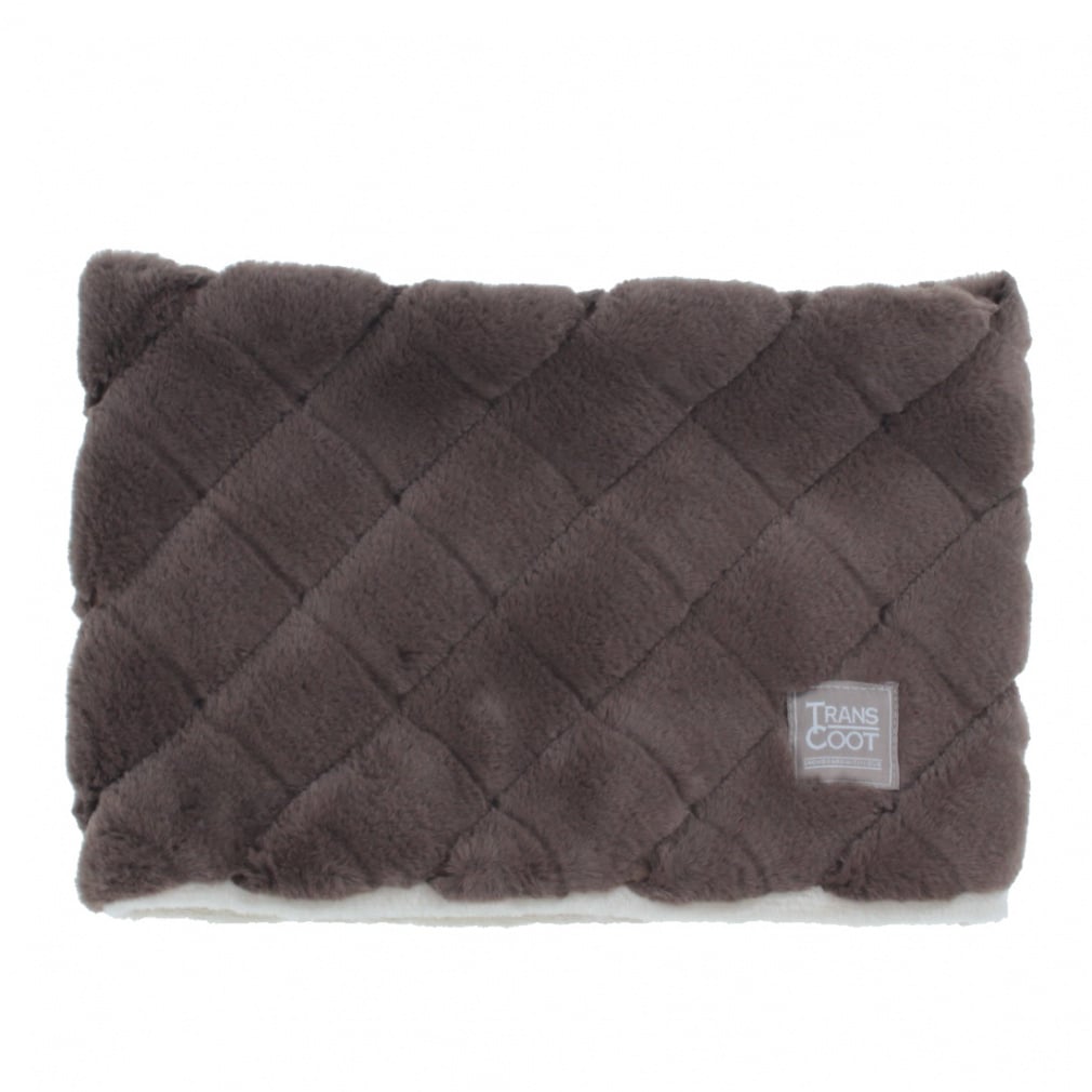 ファーキルト ネックウォーマー(ブラウン)