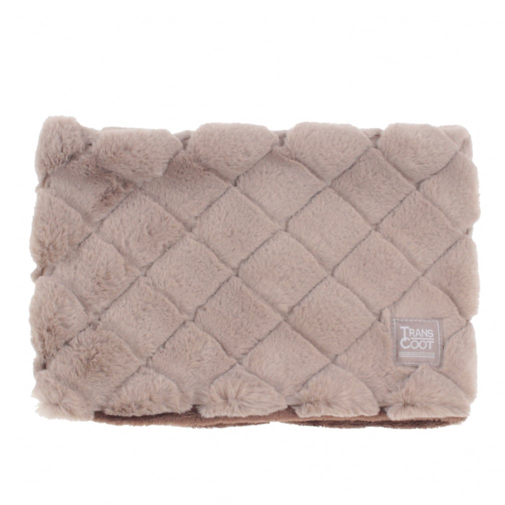 ファーキルト ネックウォーマー(セピア)