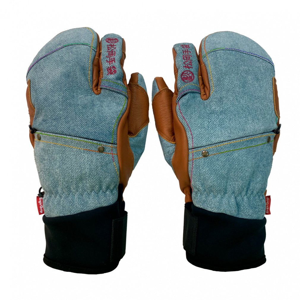 マツオカグローブ メンズ スキー グローブ Extream Ride ESK-2330D デニム_3フィンガー ESK-2330D MATSUOKA GLOVE