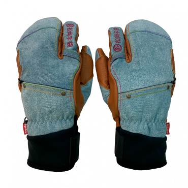 松岡手袋 Extream Ride ESK-2330D デニム 3フィンガー