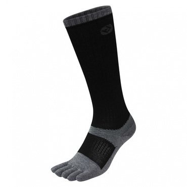 スキー スノーボード ソックス 五指タイプ メリノウール(ブラック-25-27cm)
