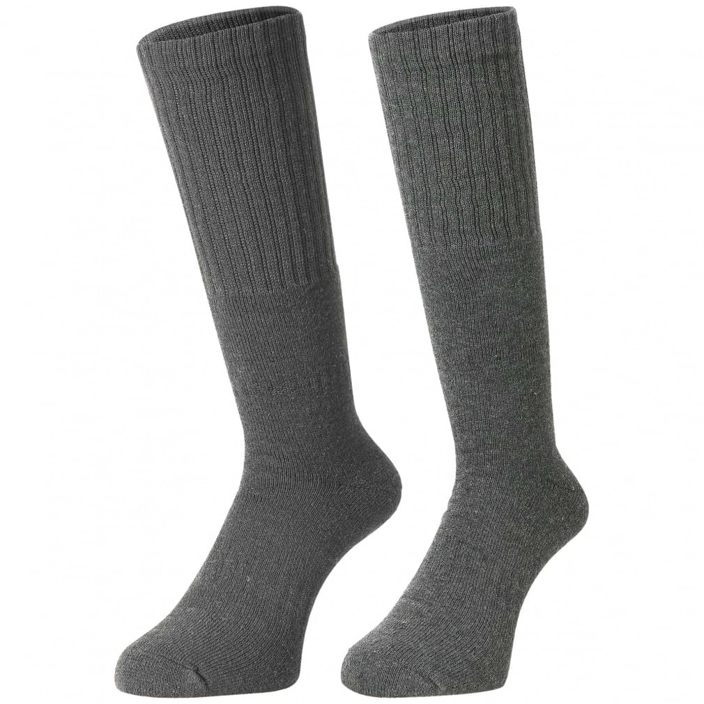 スキー スノーボード ソックス 2足組(ブラック×チャコールグレー-25-27cm)