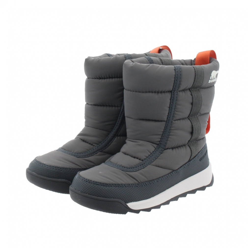 チルドレンズ ウィットニー ツー パフィー ミッド ウォータープルーフ(チャコールグレー-16.0cm)