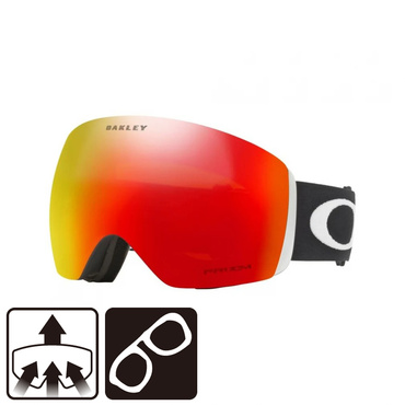 【新品未使用】OAKLEY スノーゴーグル 7050E000 オークリー FLIGHT DECK L 7050C100 スキー/スノーボード ゴーグル