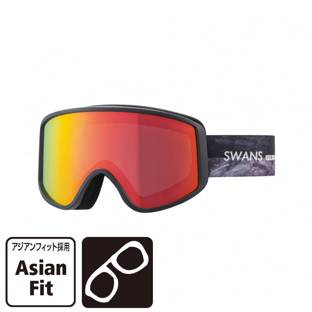 SWANS ゴーグル 180-MDH Amazon.co.jp: Swans 180-MDH P1 GLBK Snow Goggles, Silver