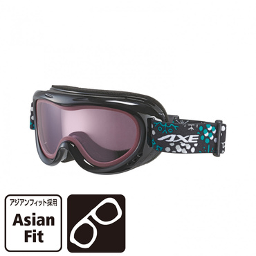 AXE ゴーグル AX260-WD ブラック ジュニア アックス AX260-WD BK_アックス ジュニアゴーグル 260WD BK ジュニア