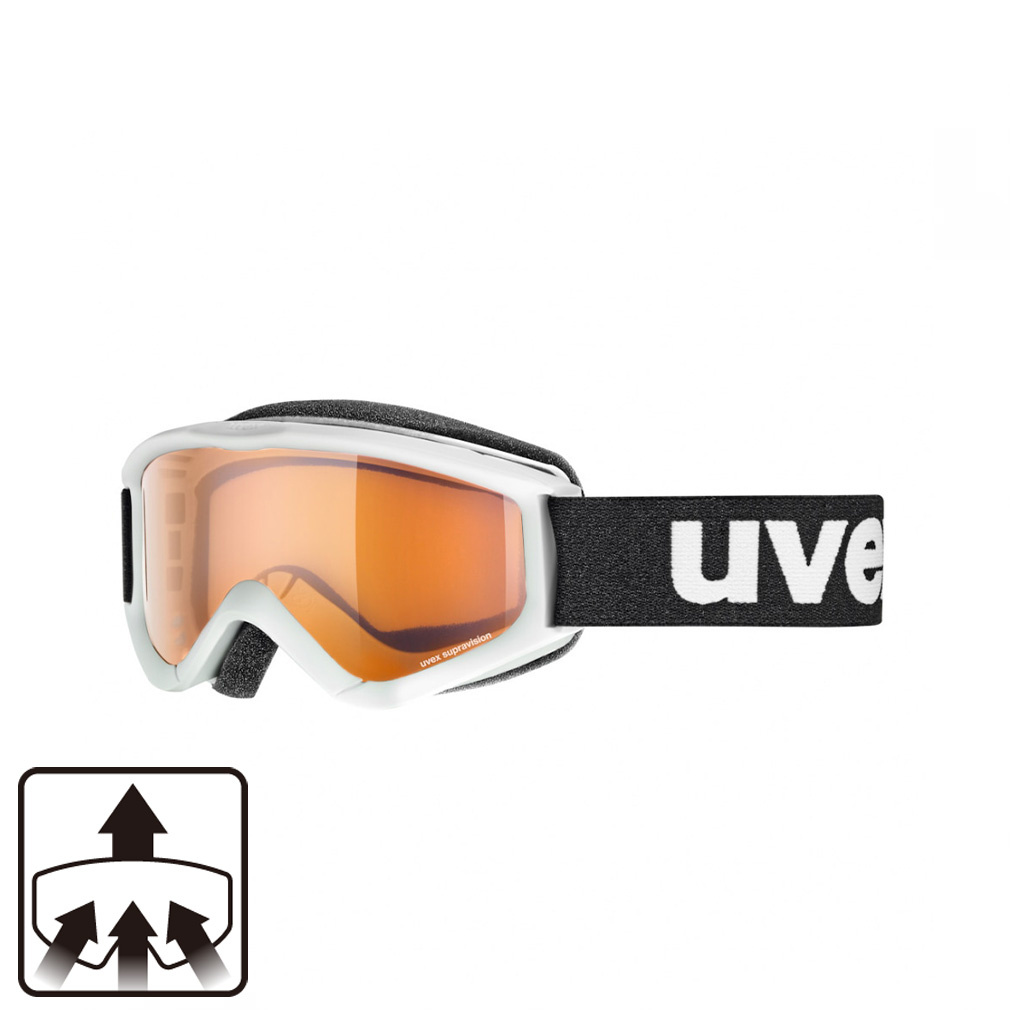 ウベックス UVEX speedy pro WT_ウベック スピーディ プロ ホワイト_ジュニア 5538191112 キッズ 子供 スキー/スノーボード ゴーグル : ホワイト UVEX