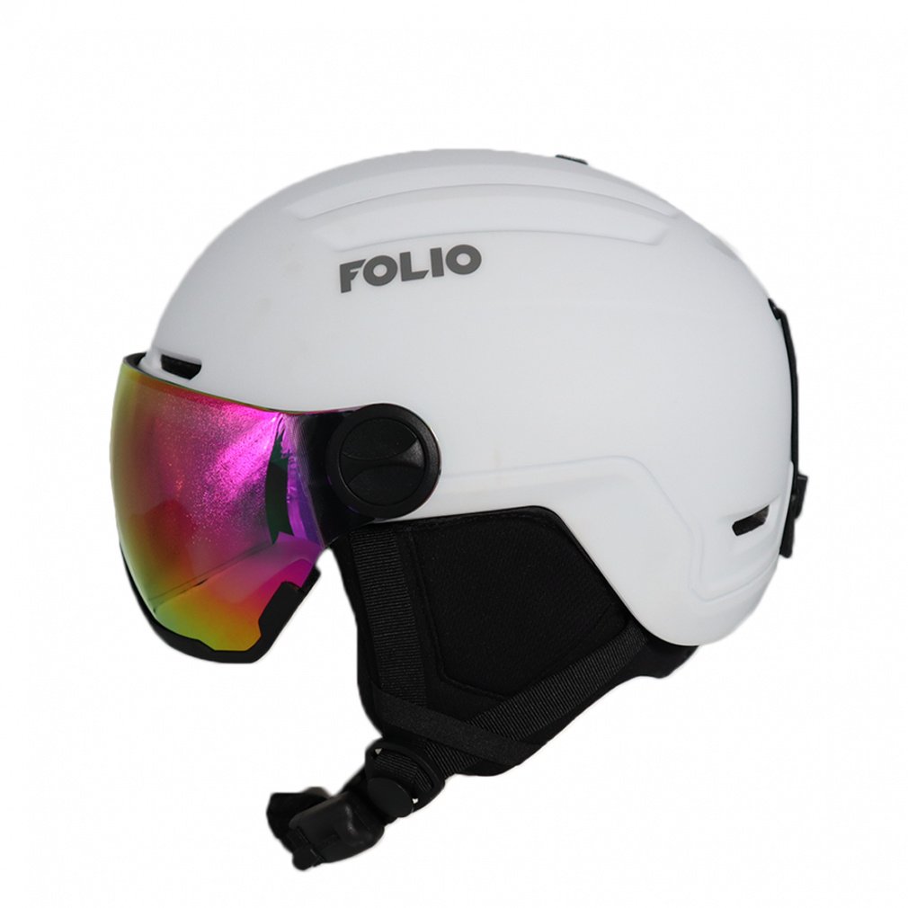 アイボリー スキー・スノーボードヘルメット フォリオ FOLIO スキー/スノーボード ヘルメット FO YL195V_バイザー付