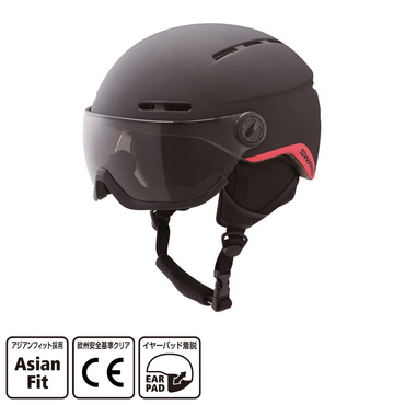 Amazon.co.jp: ヘルメットバイザー ブラック (Black) Vented