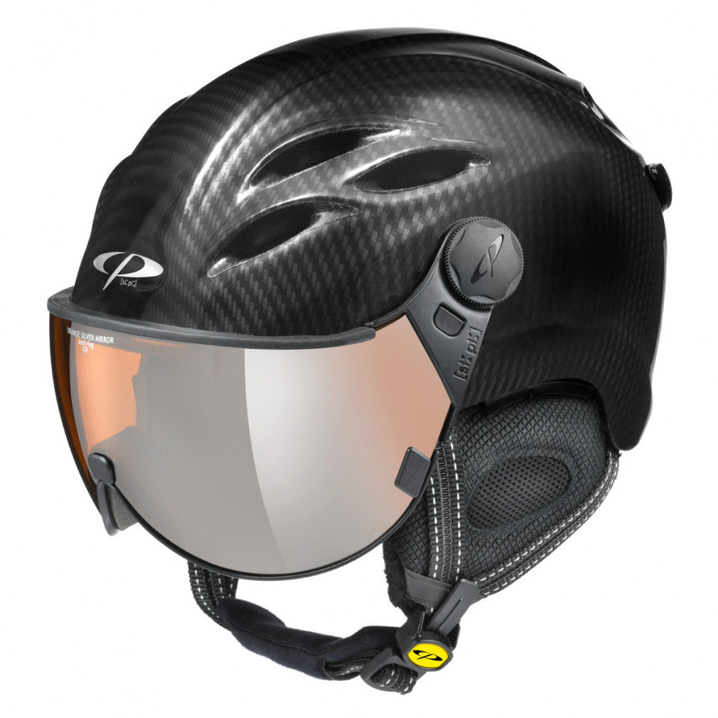 CP スキーヘルメット 高い安全性で選ぶなら、バイザーレンズ一体型のオールインワン
