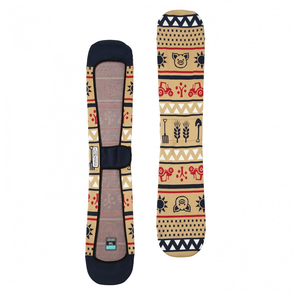 エビス KNIT COVER FARMS (4300303) スノーボード ボードケース : BEIGE ebs 23-24年モデル