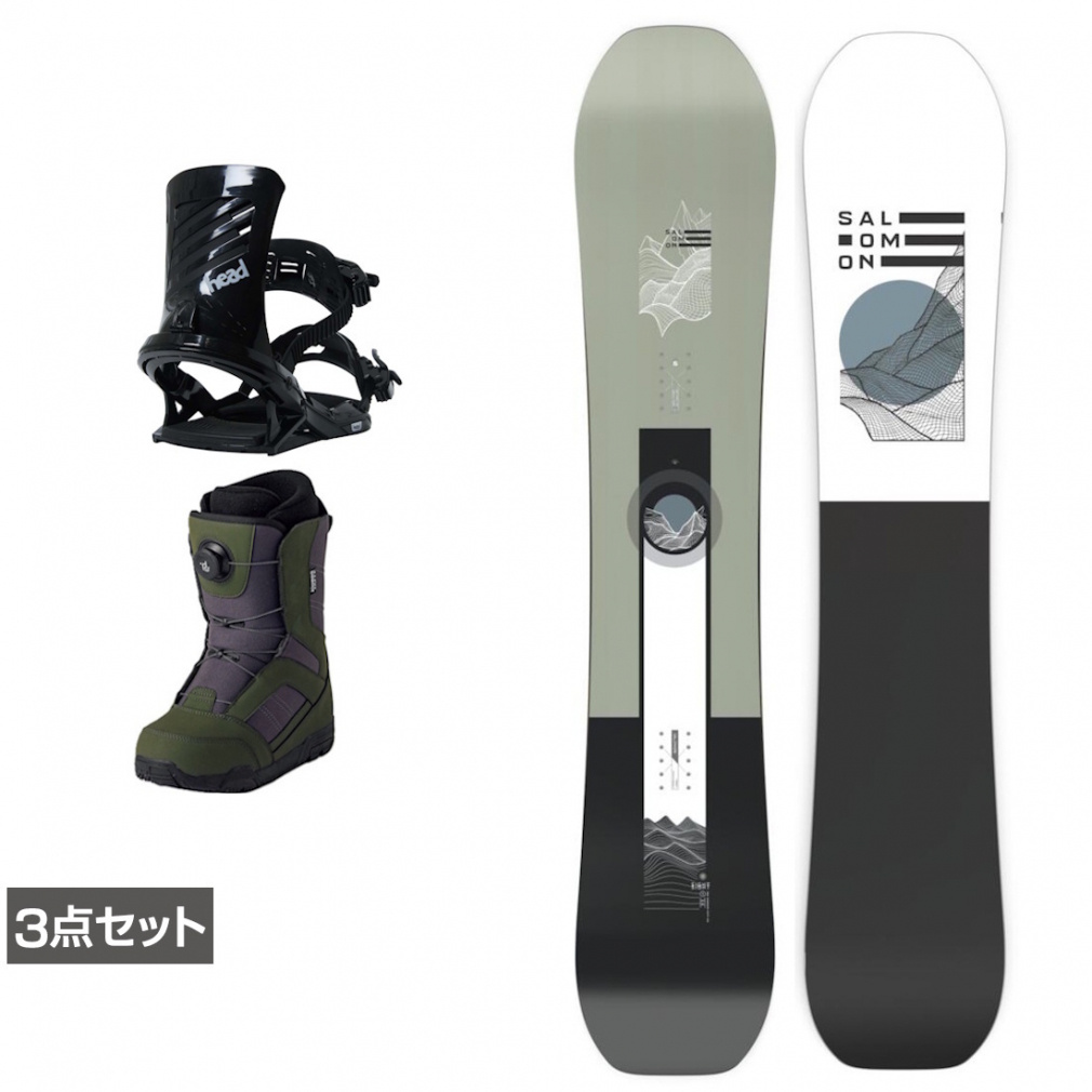 SIGHT SMU ＆ FX ONE LYT BLACKE ＆ JAFFE ジャフィ カーキ 板＋ビンディング＋ブーツセット 3点セット(156cm-25.0cm)