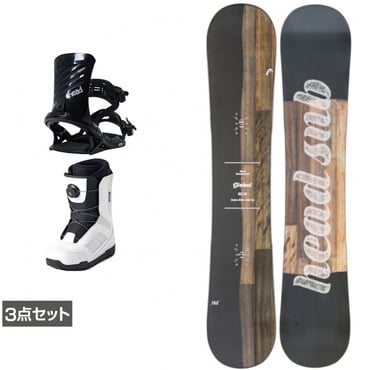 ヘッド GLOBAL nature ＆ FX ONE ＆ JAFFE ホワイト 板＋ビンディング＋ブーツセット 3点セット