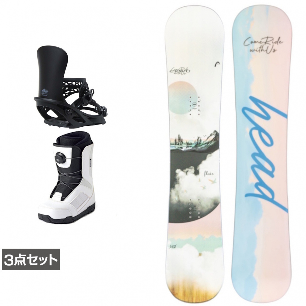 ヘッド FLAIR ＆ アンリミット ＆ JAFFE ジャフィ ホワイト 板＋