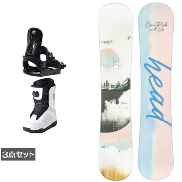 ヘッド GLOBAL ＆ コーズ ＆ JAFFE ホワイト 板＋ビンディング＋ブーツ